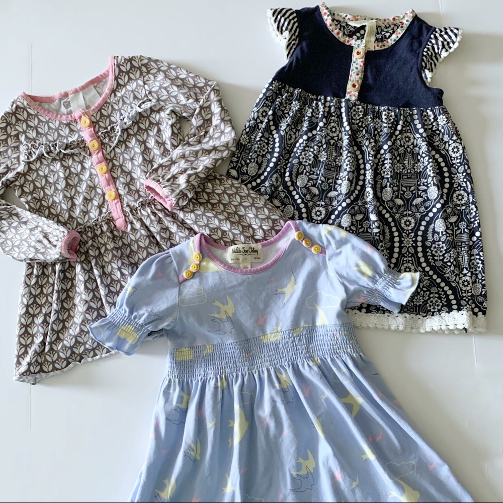 3 piece Matilda Jane shirt lot. Size 18/24 2T